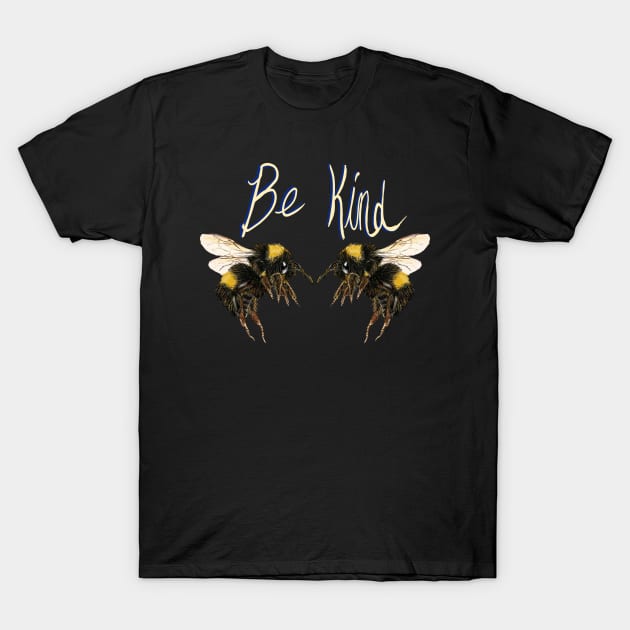 Bee Kind T-Shirt by AlexandraHallPinner